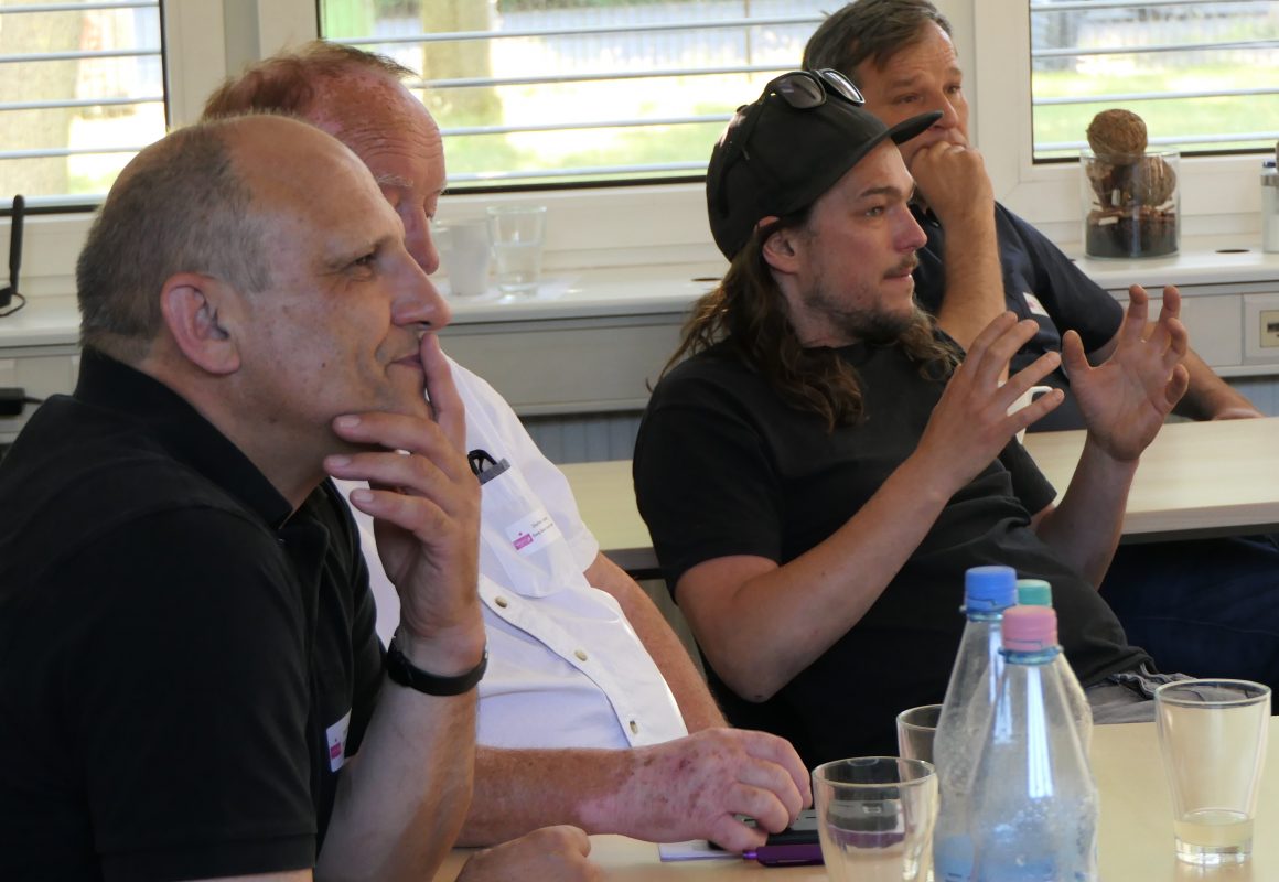 Jorge Guimet und Florian Haeussler beim Zukunftsworkshop