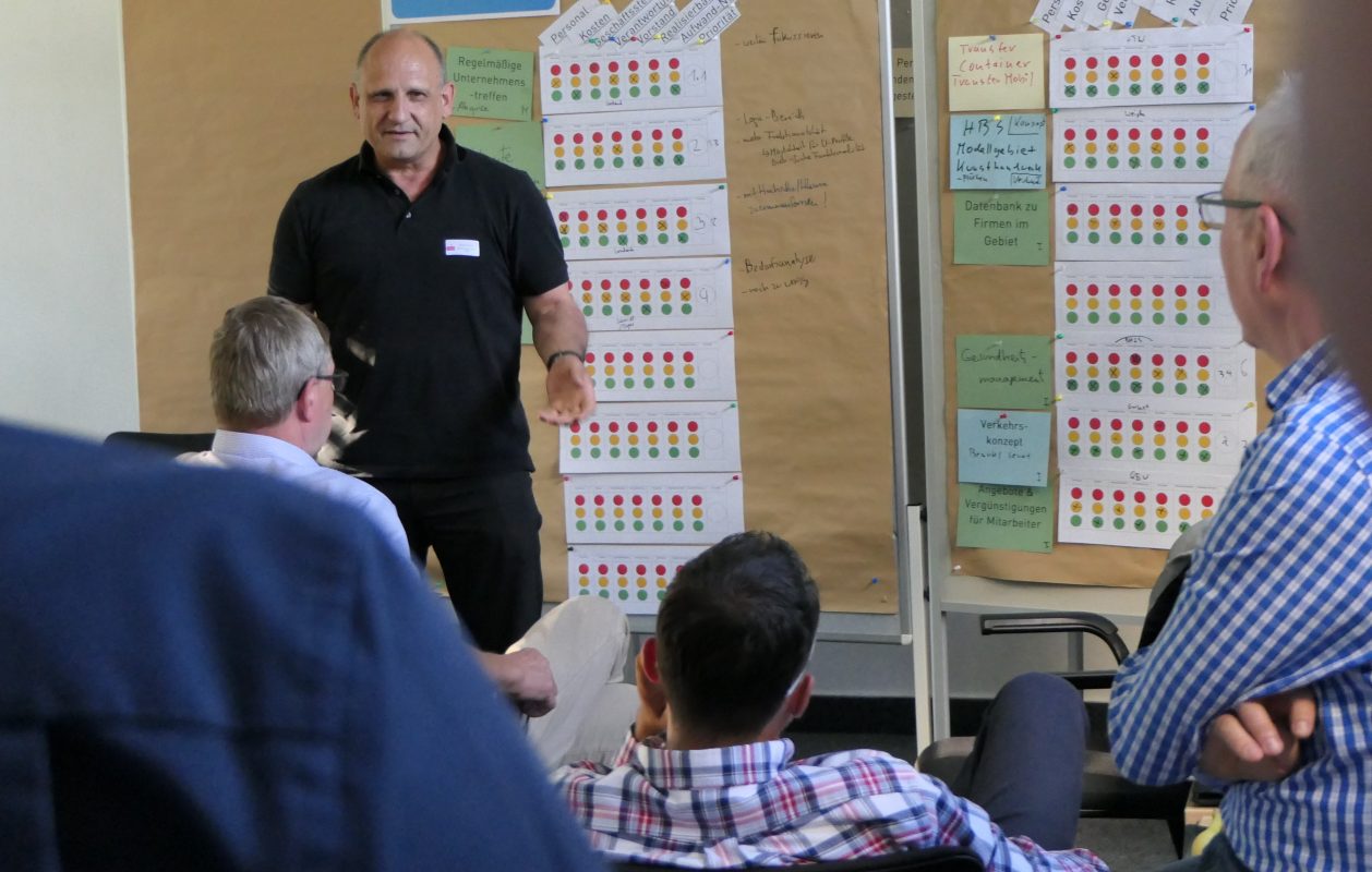 Jorge Guimet, Vorstand des UnternehmensNetzwerks Herzbergstraße beim Zukunftsworkshop